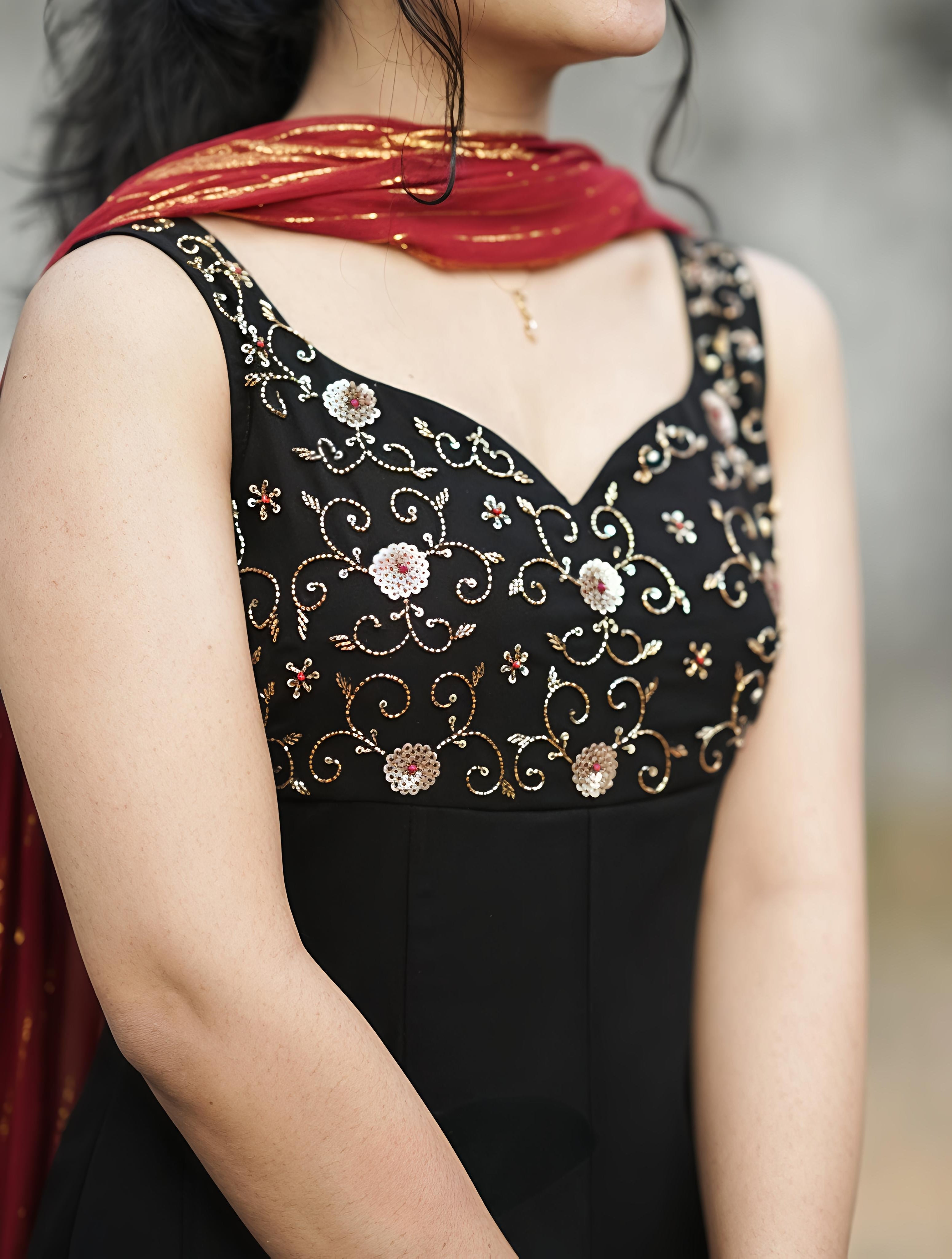 Faux Georgette Anarkali