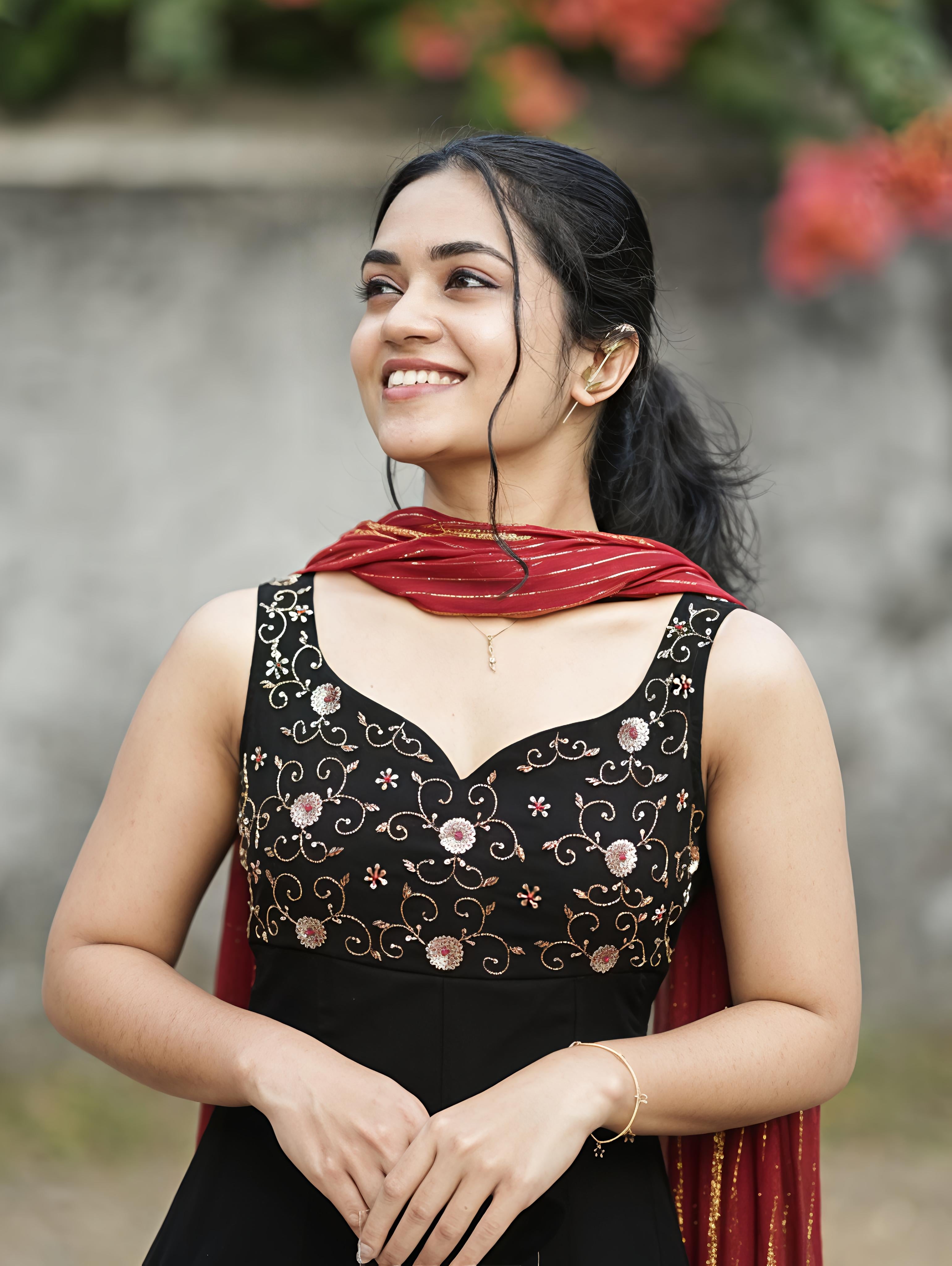 Faux Georgette Anarkali